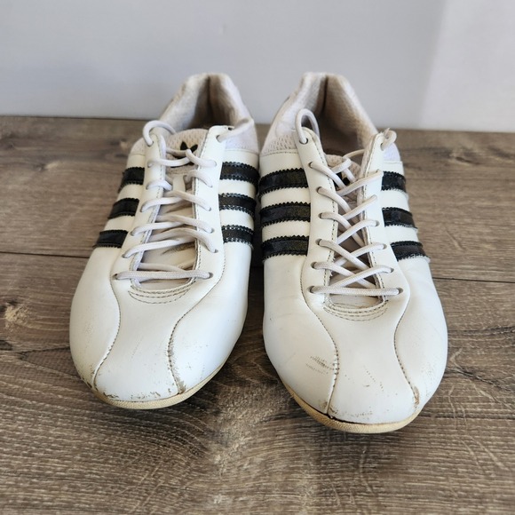 2007 Adidas Goodyear Womens Driving Racing Sneaker Shoes White Black Size 7 READ - Picture 2 of 13